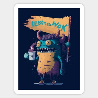 Monster is ready to work - Monday Monster Sticker